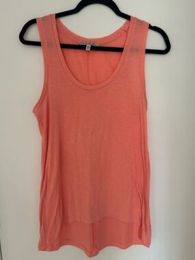Express One Eleven Women's Coral Scoop Neck Tank Top